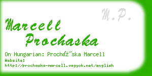 marcell prochaska business card